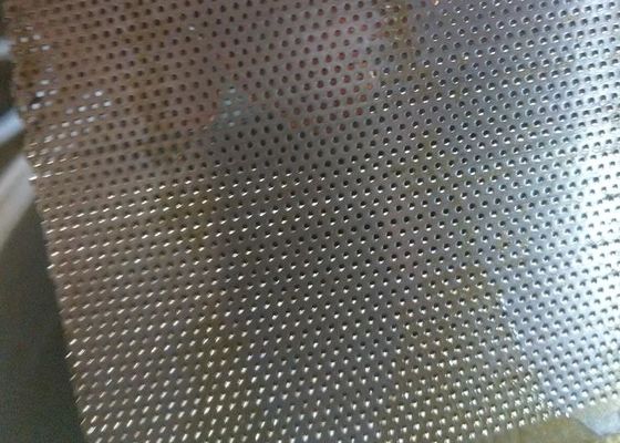 0.8mm Lubang 80mm Lebar Stainless Steel Lembaran Berlubang Lubang Bulat