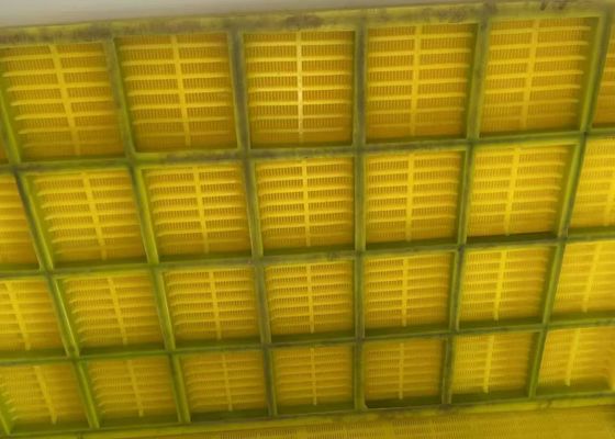 Heavy Duty Polyurethane Mining Mesh Screen Bahan Polyurethane tahan lama untuk operasi pertambangan