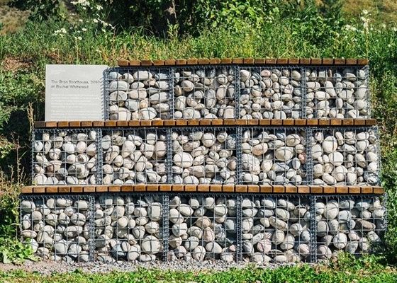 Keranjang Gabion Dilas Dengan Dinding Penahan Kawat Galvanis Tutup