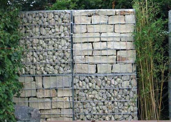Keranjang Gabion Dilas Dengan Dinding Penahan Kawat Galvanis Tutup