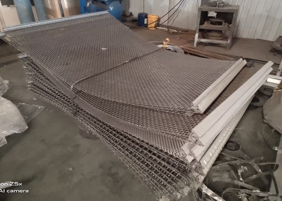 65 Mn Stainless Steel Berkerut Tambang Pengayak Kawat untuk Layar Bergetar