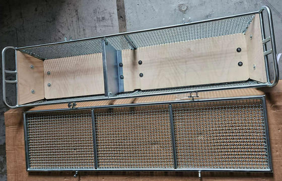 Dapur 304 Keranjang Penyimpanan Wire Mesh Stainless Steel 300x197x70mm