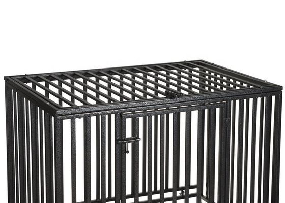 Rumah Anjing Peliharaan Lipat Logam Lipat Dengan Baki Yang Dapat Dilepas