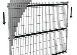 Desain 3d 60x60mm pagar logam melengkung untuk taman