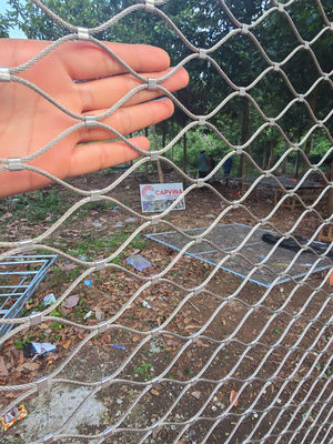 Jenis Ferrule Kustom Inox 316 Jaring Tali Kawat Baja Tahan Karat Fleksibel Webnet X Tend Mesh