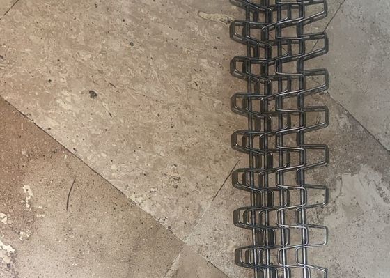 Sabuk Konveyor Jala Kawat Fleksibel Datar Baja Tahan Karat