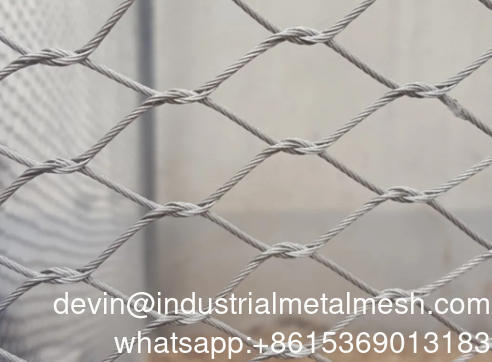 304 316 Diamond stainless steel kabel tenunan ferrule kawat tali mesh