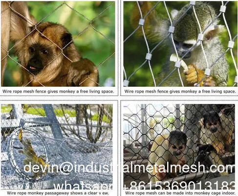 Diameter Kawat 2mm Berlian Fleksibel 304 316 Kawat Baja Rostless Ferrule Wire Mesh