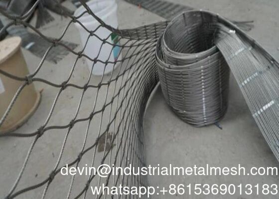 Fleksibel Stainless Steel Kabel Mesh 304 316 Metal Wire Rope Mesh
