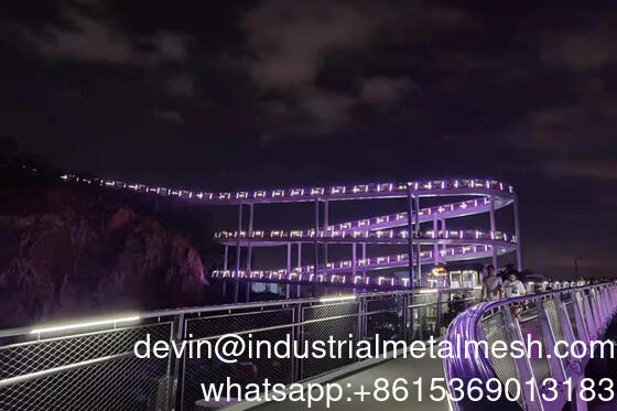 Ss 304 316 Zoo Wire Mesh Stainless Steel Wire Rope Aviary Mesh untuk perlindungan burung