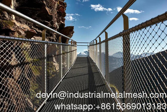 Produk jual panas Ss 316 Fleksibel baja tahan karat Ferrule Kabel Wire Rope Mesh untuk pagar tangga