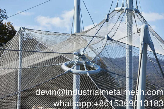 Produk jual panas Ss 316 Fleksibel baja tahan karat Ferrule Kabel Wire Rope Mesh untuk pagar tangga