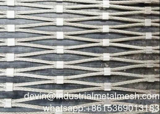 Disesuaikan 7X7 dan 7X19 Stainless Steel Cable Mesh Ferrule Wire Rope Mesh