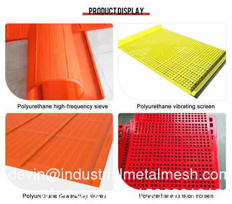 Polyurethane Tension Screen Mesh Steel Wire Mesh untuk Mining & Oil Field Equipment Bagian untuk Mesin & Peralatan
