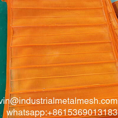 Polyurethane Tension Screen Mesh Steel Wire Mesh untuk Mining & Oil Field Equipment Bagian untuk Mesin & Peralatan
