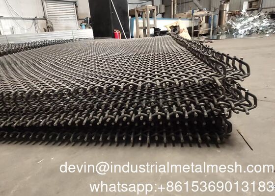 Heavy Duty Crimp Wire Screens Mesh Untuk Vibrating Screen