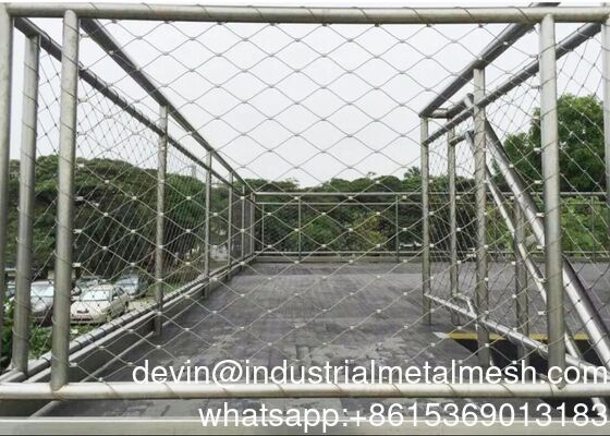 Rope Mesh Balustrade Flexible Rope Net Fence untuk dijual