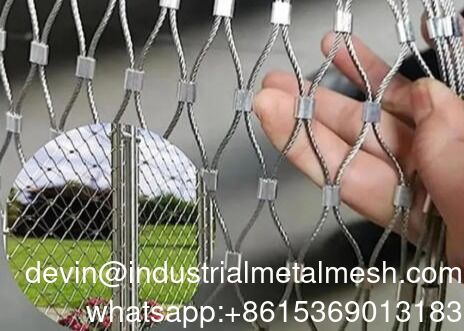 Rope Mesh Balustrade Flexible Rope Net Fence untuk dijual