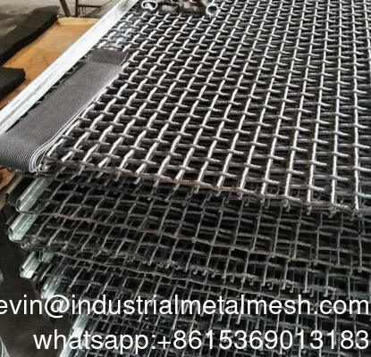 Tambang Sieving Woven Wire Hooked Vibrating Screen Mesh untuk quarry batu
