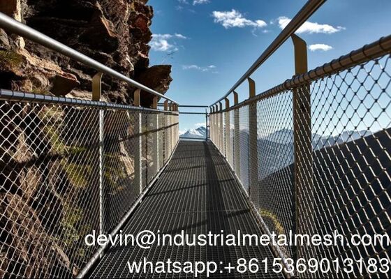 Stainless Steel Zoo Animal Wire Rope Mesh untuk Bird Aviary Enclosure