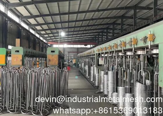 304 Cerah Baja Ringan Logam Lembut Galvanis Bulat Pagar Spring Wire