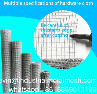 Galvanis atau PVC dilapisi besi Welded Wire Mesh