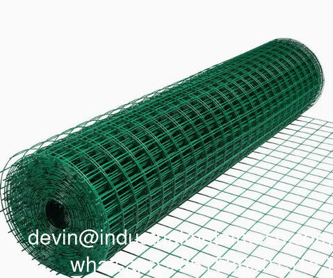 Hijau PVC Plastik Lapisan Welded Steel Wire Mesh Listrik Welding Mesh
