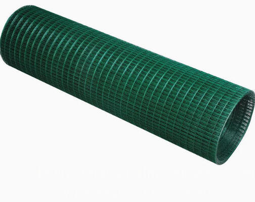 Hijau PVC Plastik Lapisan Welded Steel Wire Mesh Listrik Welding Mesh