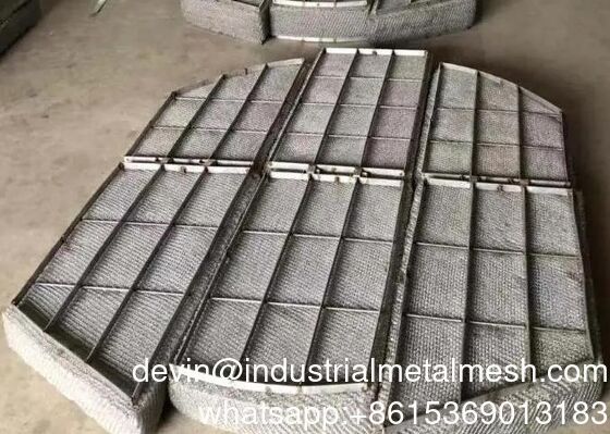 Filter Demister Pad Mesh Baja Tahan Karat 304 316L