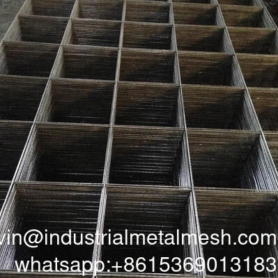 3.4mm Wire*15 X 15 Cm Mesh *2.15 * 6m Black Welded Wire Mesh Panel for Construction