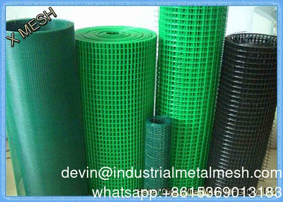 Plastik Lapisan Welded Wire Mesh Roll 2x2 Galvanized Welded Wire Mesh
