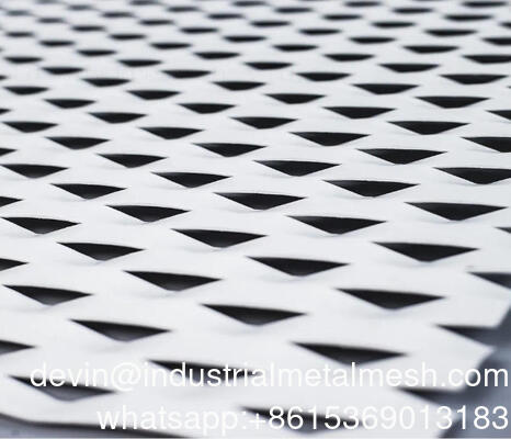 PVDF Aluminium Expanded Diamond Wire Mesh Metal Sheet