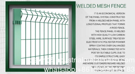 Hot Dip Galvanized 3D Dekorasi Luar Ruang Curved Welded Wire Mesh Taman Pagar Panel