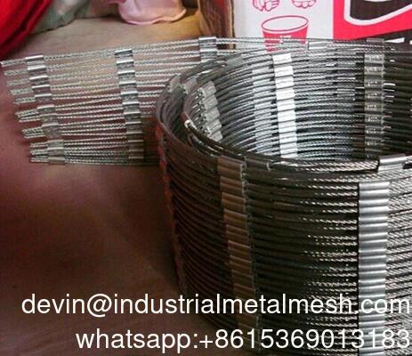 Jaring Aviary 316 Fleksibel Keselamatan Melindungi Anyaman Simpul Tali Kawat Baja Tahan Karat 304 Mesh Kebun Binatang