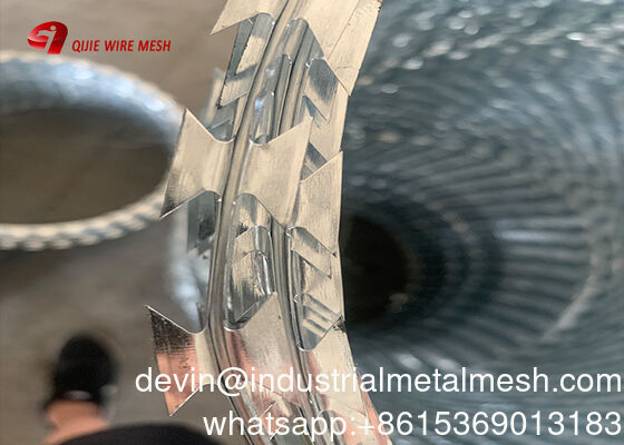 Kawat Duri Silet Las dengan Bukaan 75X150mm untuk Panel Pagar