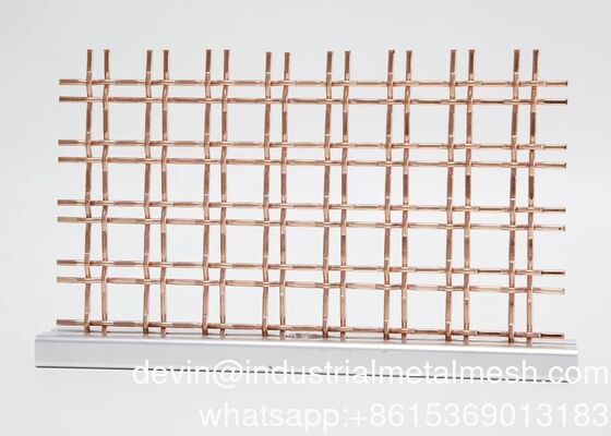 20 Mesh Lock Crimp Wire Mesh 304 Stainless Steel Woven Metal Dekoratif
