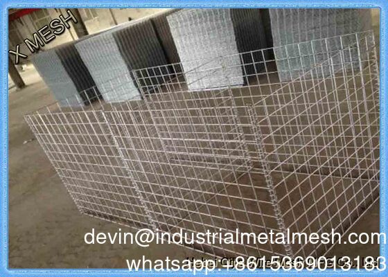 Kotak Gabion Gi Tiongkok Pemasok Kotak Gabion Las 1X0.5X0.5m 3.5-4.5mm Ukuran Kawat