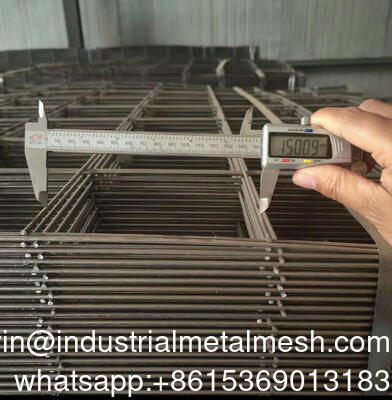 Panel Kawat Las Hitam 3.7mm 150mm*150mm Untuk Konstruksi