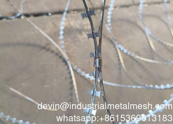 Jaring Kawat Silet Las Anti-Panjat Keamanan Tinggi