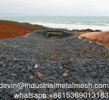 Galvanized Gabion Wire Mesh Honeycomb Steel Wire Mesh untuk Pekerjaan Teknik Sipil