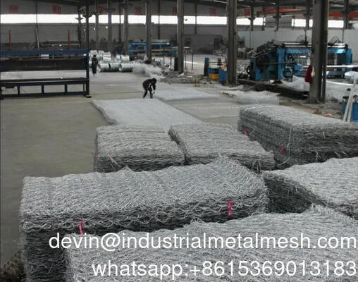 Dinding Pengendali Gabion Wire Mesh Pagar Batu Kandang Kotak Basket Gabion