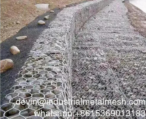 Dinding Pengendali Gabion Wire Mesh Pagar Batu Kandang Kotak Basket Gabion