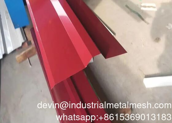 Lantai atap berlapis besi besi seng Galvalum Lapisan profil atap baja bergelombang