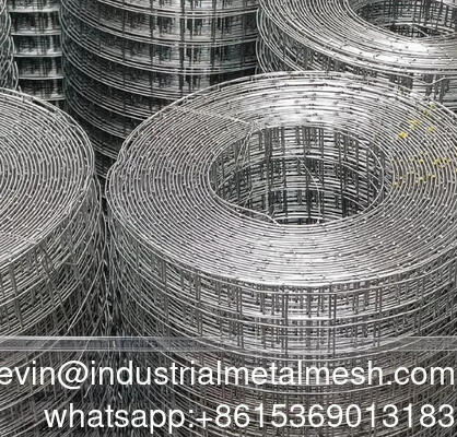 Kualitas tinggi stainless steel mesh tahan lama persegi dilas Steel Wire Mesh Roll untuk pagar