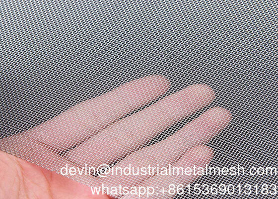 304 Bahan 110 Diameter Hitam stainless steel Security Window Screen Mesh, stainless steel Insect Screen