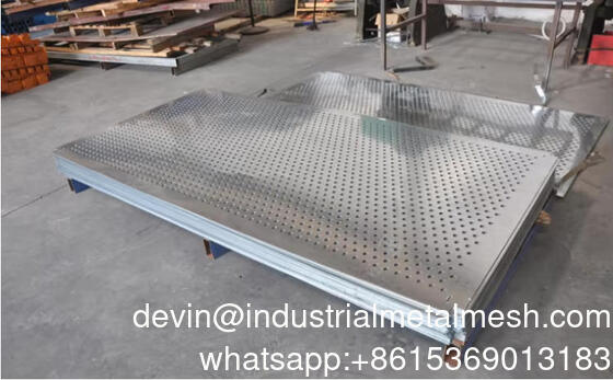 Lembaran Logam Berlubang Stainless Steel Lubang Bulat