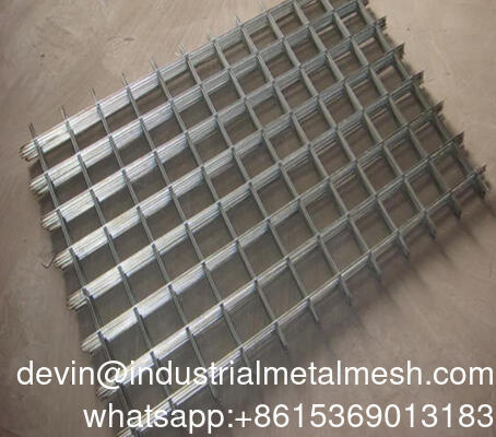 Panel Jaring Kawat Las Galvanis Tugas Berat 6 Gauge Lembaran Layar Logam