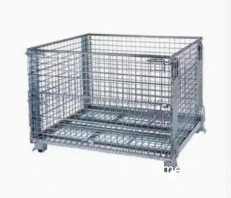 Heavy Duty Industrial Rigid Folding Metal Steel Wire Mesh Stillage