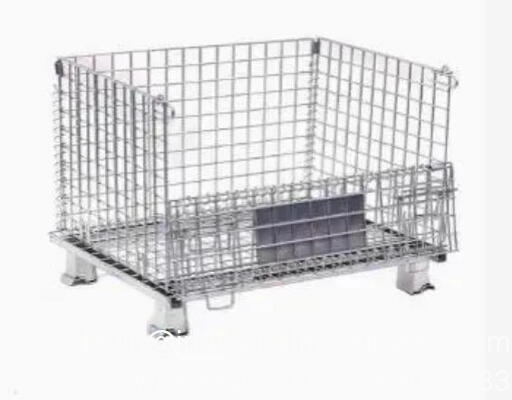 Kandang Wire Mesh Pengolahan Bahan Industri dengan 4 Roda