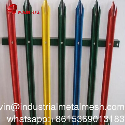 Grosir bubuk dilapisi W D pucat bundar / tunggal / tiga titik pagar keamanan pagar pagar
